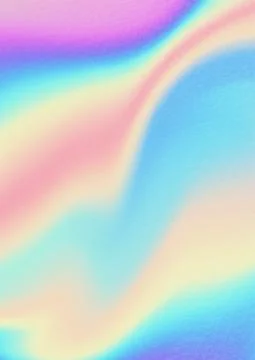 Multicolored bright background with iridescent tints of color. Holographic Stock Illustration