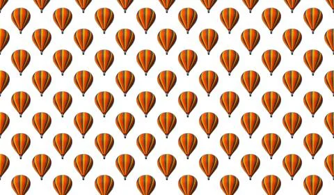 Multicolored bright balloons, Seamless pattern with balloons for flight rep.. Stock Photos