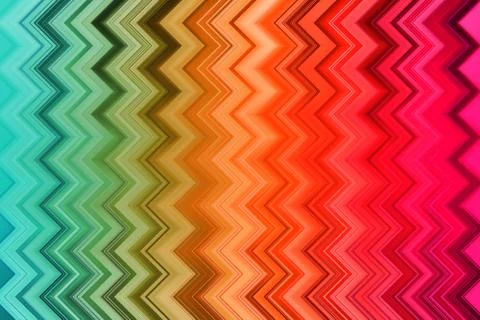 Multicolored bright zig zag pattern, abstract background Stock Illustration