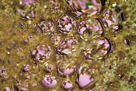 Multicolored bubbles abstract background design. Stock Photos