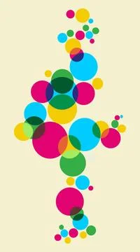  Multicolored bubbles background Fresh bubbles background. Vector availabl... Stock Photos