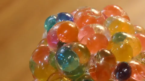 Multicolored bubbles with liquid inside Stock Footage 90775275