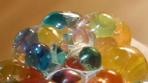 Multicolored bubbles with liquid inside Stock Footage 90775315