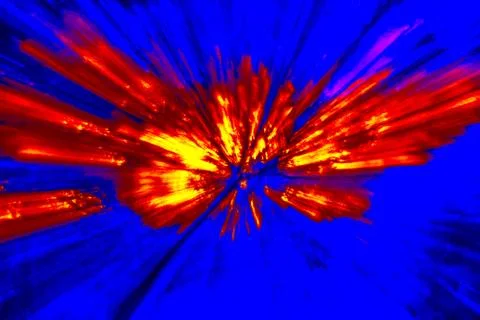 Multicolored burst of light Foto stock