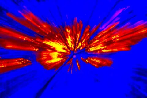Multicolored burst of light Stock Photos