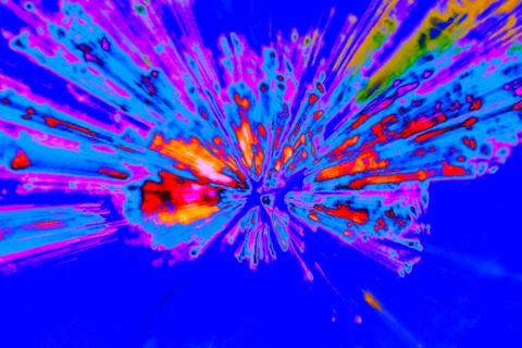 Multicolored burst of light Stock Photos