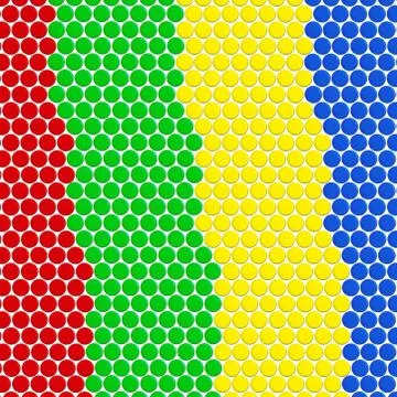 Multicolored Button Stock Illustration