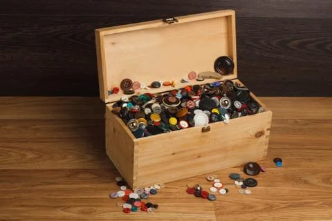 Multicolored buttons Stock Photos