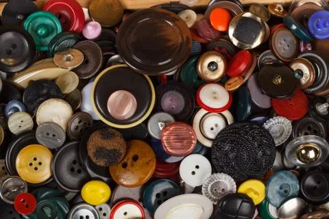 Multicolored buttons Stock Photos