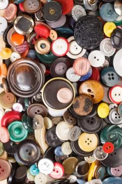 Multicolored buttons Stock Photos