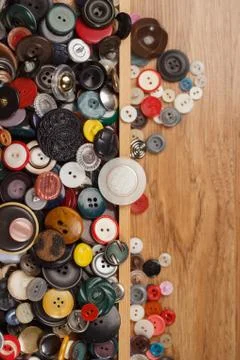 Multicolored buttons Stock Photos