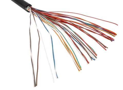 Multicolored cable Stock Photos