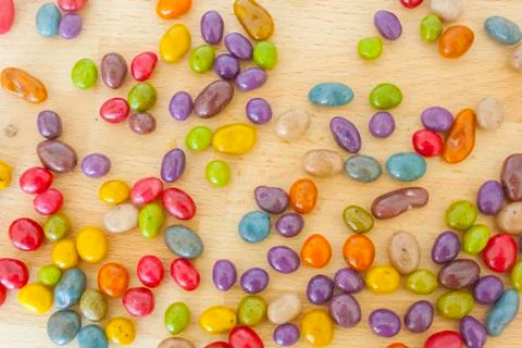 Multicolored candy background Stock Photos