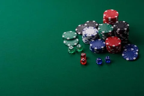 Multicolored casino chips as a conceptual backdrop for gambling games. Mult.. Stock Photos