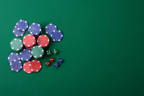 Multicolored casino chips as a conceptual backdrop for gambling games. Mult.. Stock Photos