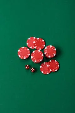 Multicolored casino chips as a conceptual backdrop for gambling games like .. Stock Photos