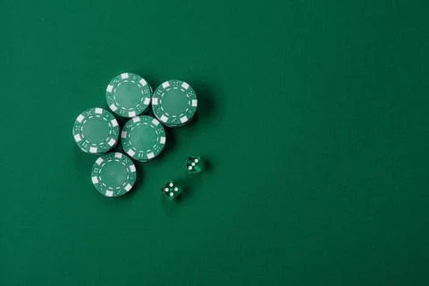 Multicolored casino chips as a conceptual backdrop for gambling games like po Stock Photos