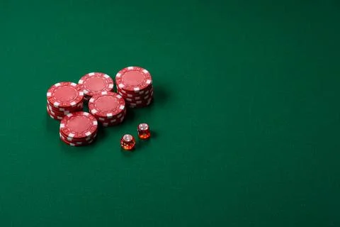 Multicolored casino chips as a conceptual backdrop for gambling games like .. Stock Photos