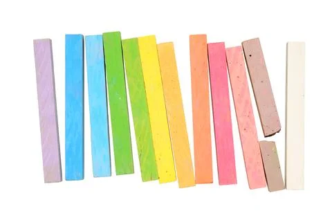 Multicolored chalk Stock Photos