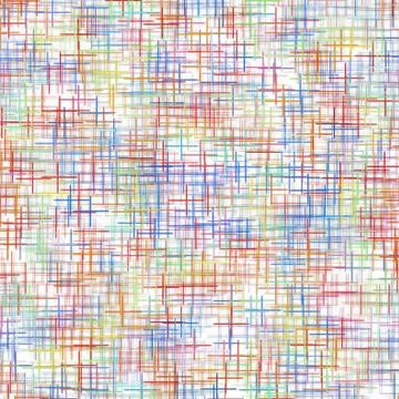 Multicolored checkered pattern on white as abstract background. Stock Illustration