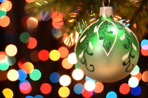 Multicolored Christmas background Stock Photos