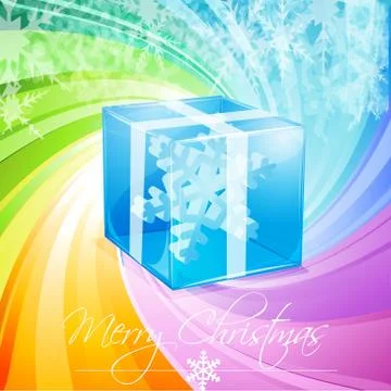 Multicolored christmas card Stock Illustration