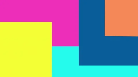 Multicolored chunky blocks transition, with alpha channel Stock Footage 169588466