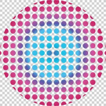 Multicolored circle dots 스톡 사진