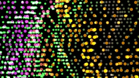 Multicolored circles move horizontally. Cinematic background. seamless loop. Stock Footage 82218518