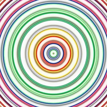 Multicolored circles on a white background. Ilustración de archivo