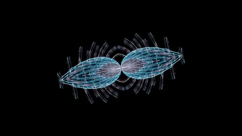 Multicolored circular transformations. Animated looped background for the VJ Stock Footage 205088602