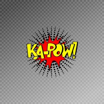 Multicolored comic sound effects in pop art style, bubble speech Stockillustratie