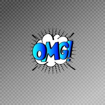 Multicolored comic sound effects in pop art style, bubble speech Illustrazione stock