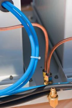 Multicolored computer cable Stock Photos