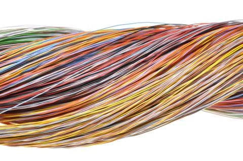 Multicolored computer network cable Stock-Fotos