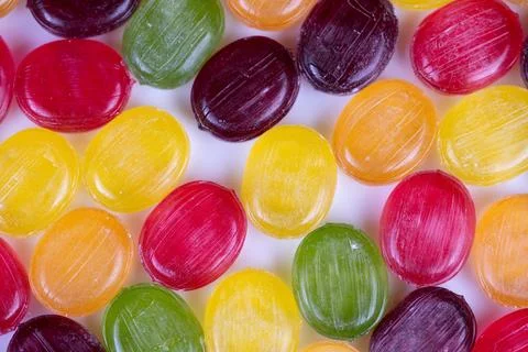 Multicolored confectionery pattern provides smooth visual backdrop. Vibrant disp 스톡 사진