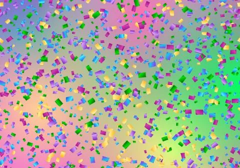 Multicolored confetti backdrop Stock Illustration