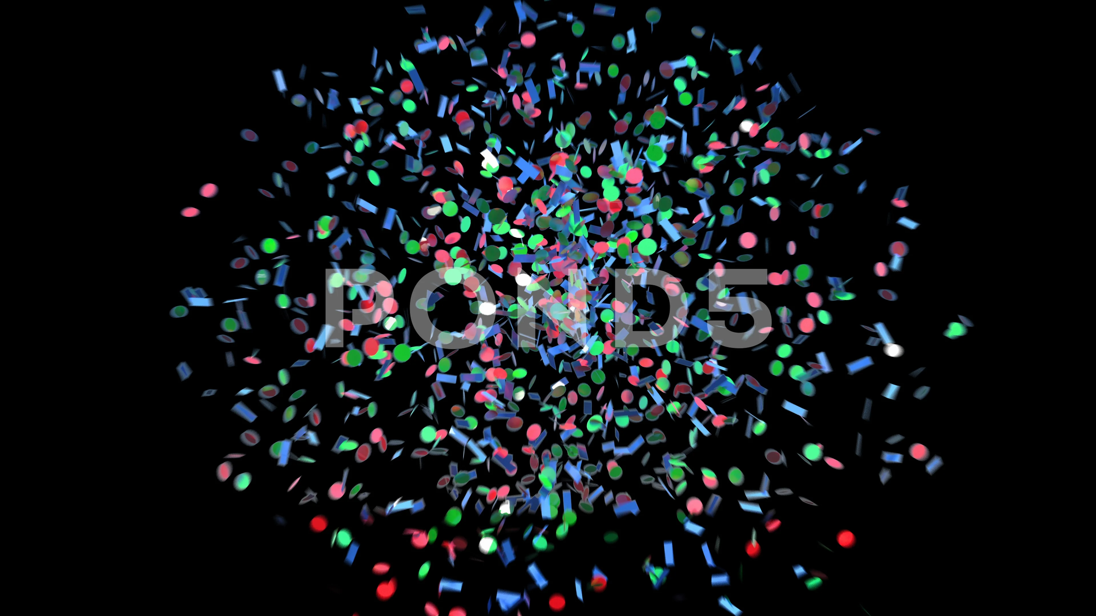 Multicolored confetti explosion with alp... | Stock Video | Pond5