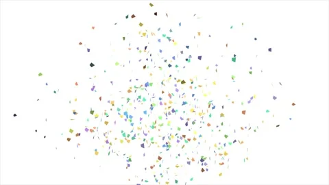 Multicolored Confetti Explosion Animation. Celebration Concept. 4K Stock Footage 171610672