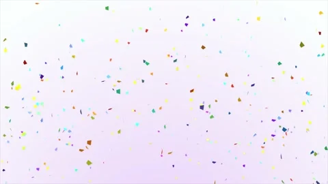 Multicolored Confetti Explosion Animation. Celebration and Festive Concept. 4K Stock Footage 189850392
