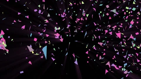 Multicolored Confetti Explosion Animation. Stock Footage 240072577