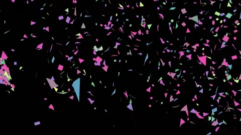 Multicolored Confetti Explosion Animation. Stock Footage 240072583