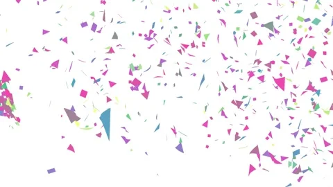Multicolored Confetti Explosion Animation. Stock Footage 240091040
