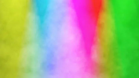 Multicolored confetti falling against stage lights Stock Footage 107070896