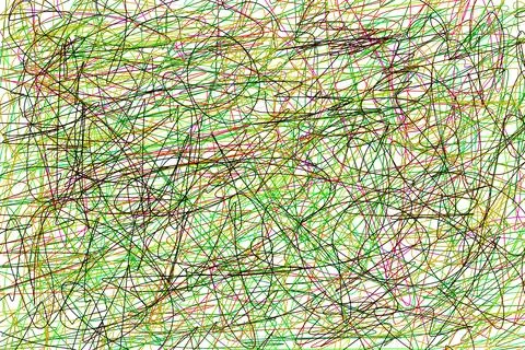 Multicolored crayon doodle background texture Illustrazione stock