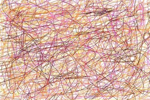 Multicolored crayon doodle background texture Stock Illustration