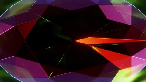 Multicolored crystal 4K Video stock 157346864