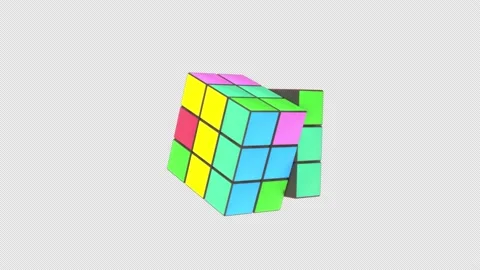 Multicolored Cube Constructor Stock Footage 171679554
