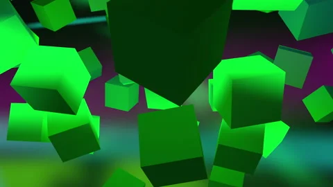 Multicolored cubes in 3D animation Stock-Footage 138508405