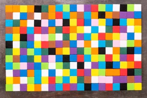 Multicolored Cubes Background Stock Photos